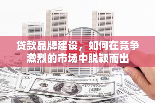西双版纳贷款品牌建设，如何在竞争激烈的市场中脱颖而出