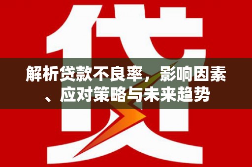 西双版纳解析贷款不良率，影响因素、应对策略与未来趋势