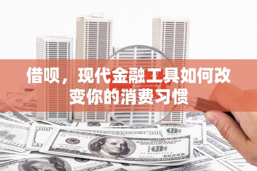 西双版纳借呗，现代金融工具如何改变你的消费习惯
