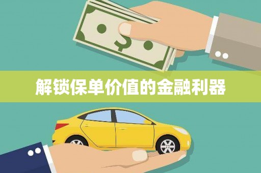 西双版纳解锁保单价值的金融利器