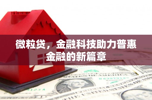 西双版纳微粒贷，金融科技助力普惠金融的新篇章