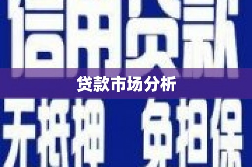 西双版纳贷款市场分析