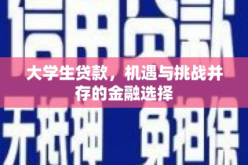 西双版纳大学生贷款，机遇与挑战并存的金融选择