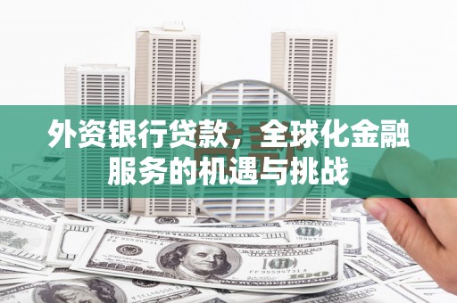 西双版纳外资银行贷款，全球化金融服务的机遇与挑战