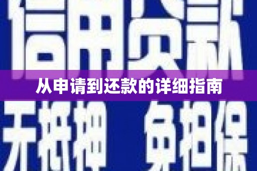 西双版纳从申请到还款的详细指南