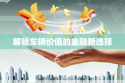 西双版纳解锁车辆价值的金融新选择