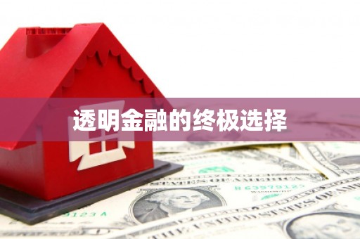 西双版纳透明金融的终极选择