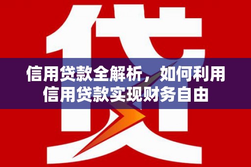 西双版纳信用贷款全解析，如何利用信用贷款实现财务自由